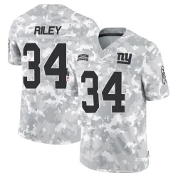 Men's Elijah Riley New York Giants No.34 Limited 2024 Salute to Service Jersey - Arctic Camo