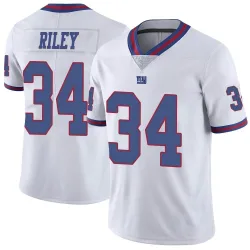 Men's Elijah Riley New York Giants No.34 Limited Color Rush Jersey - White