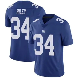 Men's Elijah Riley New York Giants No.34 Limited Team Color Vapor Untouchable Jersey - Royal