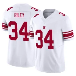 Men's Elijah Riley New York Giants No.34 Limited Vapor F.U.S.E. Jersey - White