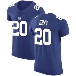 Men's Eric Gray New York Giants No.20 Elite Team Color Vapor Untouchable Jersey - Royal