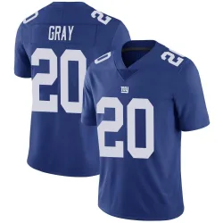 Men's Eric Gray New York Giants No.20 Limited Team Color Vapor Untouchable Jersey - Royal