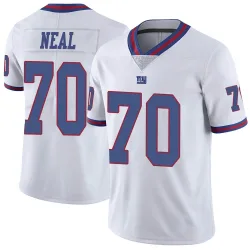 Men's Evan Neal New York Giants No.70 Limited Color Rush Jersey - White