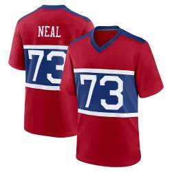 Men's Evan Neal New York Giants No.73 Game Century Alternate Jersey - Red