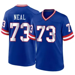 Men's Evan Neal New York Giants No.73 Game Classic Jersey - Royal