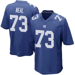 Men's Evan Neal New York Giants No.73 Game Team Color Jersey - Royal