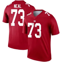 Men's Evan Neal New York Giants No.73 Legend Inverted Jersey - Red