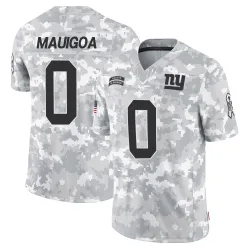 Men's Francis Mauigoa New York Giants No.0 Limited 2024 Salute to Service Jersey - Arctic Camo