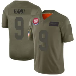 Men's Graham Gano New York Giants No.9 Limited 2019 Salute to Service Jersey - Camo