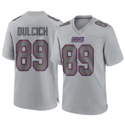 Men's Greg Dulcich New York Giants No.89 Game Atmosphere Fashion Jersey - Gray