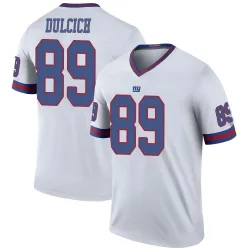 Men's Greg Dulcich New York Giants No.89 Legend Color Rush Jersey - White
