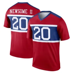 Men's Greg Newsome II New York Giants No.20 Legend Century Alternate Jersey - Red