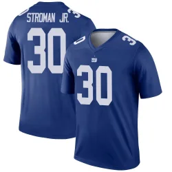 Men's Greg Stroman Jr. New York Giants No.30 Legend Jersey - Royal