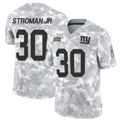 Men's Greg Stroman Jr. New York Giants No.30 Limited 2024 Salute to Service Jersey - Arctic Camo