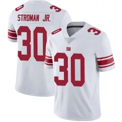 Men's Greg Stroman Jr. New York Giants No.30 Limited Vapor Untouchable Jersey - White