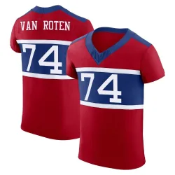Men's Greg Van Roten New York Giants No.74 Elite Century Alternate Vapor F.U.S.E. Jersey - Red