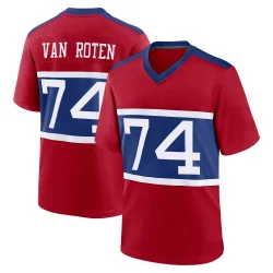 Men's Greg Van Roten New York Giants No.74 Game Century Alternate Jersey - Red