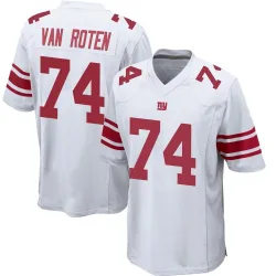 Men's Greg Van Roten New York Giants No.74 Game Jersey - White