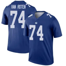 Men's Greg Van Roten New York Giants No.74 Legend Jersey - Royal