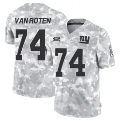 Men's Greg Van Roten New York Giants No.74 Limited 2024 Salute to Service Jersey - Arctic Camo