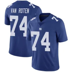 Men's Greg Van Roten New York Giants No.74 Limited Team Color Vapor Untouchable Jersey - Royal