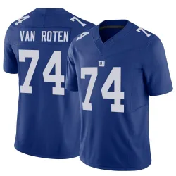 Men's Greg Van Roten New York Giants No.74 Limited Vapor F.U.S.E. Jersey - Royal