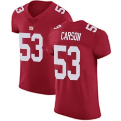 Men's Harry Carson New York Giants No.53 Elite Alternate Vapor Untouchable Jersey - Red