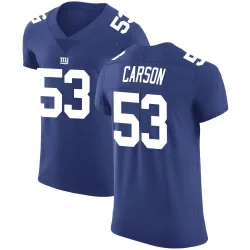 Men's Harry Carson New York Giants No.53 Elite Team Color Vapor Untouchable Jersey - Royal