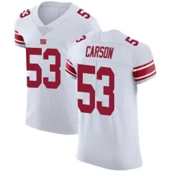 Men's Harry Carson New York Giants No.53 Elite Vapor Untouchable Jersey - White