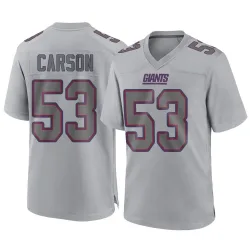 Men's Harry Carson New York Giants No.53 Game Atmosphere Fashion Jersey - Gray