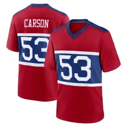 Men's Harry Carson New York Giants No.53 Game Century Alternate Jersey - Red