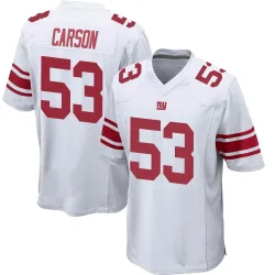 Men's Harry Carson New York Giants No.53 Game Jersey - White