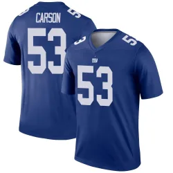 Men's Harry Carson New York Giants No.53 Legend Jersey - Royal