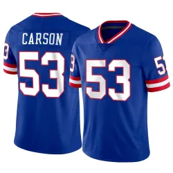 Men's Harry Carson New York Giants No.53 Limited Classic Vapor Jersey