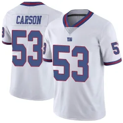 Men's Harry Carson New York Giants No.53 Limited Color Rush Jersey - White