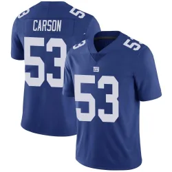 Men's Harry Carson New York Giants No.53 Limited Team Color Vapor Untouchable Jersey - Royal