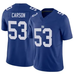 Men's Harry Carson New York Giants No.53 Limited Vapor F.U.S.E. Jersey - Royal