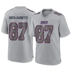 Men's Ihmir Smith-Marsette New York Giants No.87 Game Atmosphere Fashion Jersey - Gray