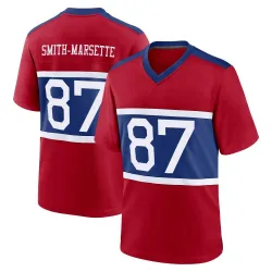 Men's Ihmir Smith-Marsette New York Giants No.87 Game Century Alternate Jersey - Red