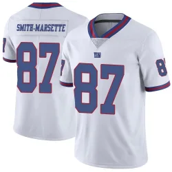 Men's Ihmir Smith-Marsette New York Giants No.87 Limited Color Rush Jersey - White