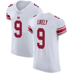 Men's Isaiah Likely New York Giants No.9 Elite Vapor Untouchable Jersey - White