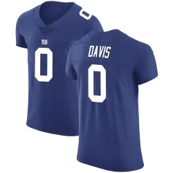 Men's J.C. Davis New York Giants No.0 Elite Team Color Vapor Untouchable Jersey - Royal
