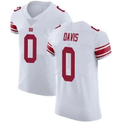 Men's J.C. Davis New York Giants No.0 Elite Vapor Untouchable Jersey - White