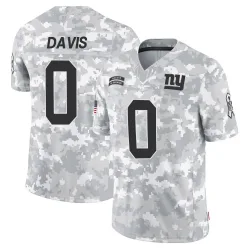 Men's J.C. Davis New York Giants No.0 Limited 2024 Salute to Service Jersey - Arctic Camo