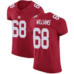 Men's Jaison Williams New York Giants No.68 Elite Alternate Vapor Untouchable Jersey - Red