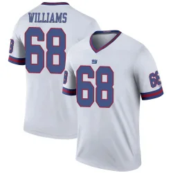 Men's Jaison Williams New York Giants No.68 Legend Color Rush Jersey - White