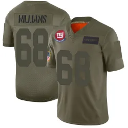 Men's Jaison Williams New York Giants No.68 Limited 2019 Salute to Service Jersey - Camo