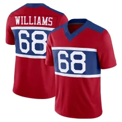 Men's Jaison Williams New York Giants No.68 Limited Century Alternate Vapor F.U.S.E. Jersey - Red