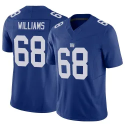 Men's Jaison Williams New York Giants No.68 Limited Vapor F.U.S.E. Jersey - Royal