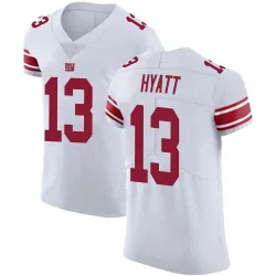 Men's Jalin Hyatt New York Giants No.13 Elite Vapor Untouchable Jersey - White
